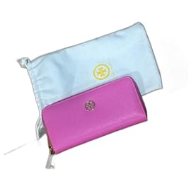 Tory Burch-Portefeuille long continental rose Tory Burch-Rose