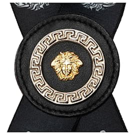 Versace-Versace – Schwarze Hosenträger mit Medusa-Muster-Schwarz