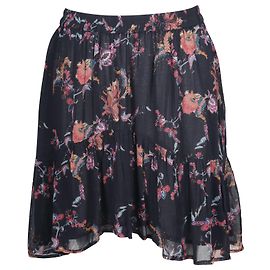 Iro Mini Saia Assimétrica em Viscose Estampada Floral Outro Impressão em python