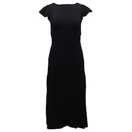 Diane Von Furstenberg-Diane Von Furstenberg Lourdes Cut-Out-Kleid auf der Rückseite aus schwarzem Triacetat-Schwarz