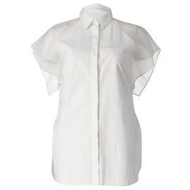 Top Giambattista Valli de algodón blanco Blanco