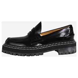 Proenza Schouler-Black patent leather loafers - size EU 37.5-Black