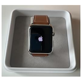 Hermès-Hermès x Apple-Silvery,Camel