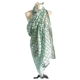 Louis Vuitton Foulards Blanc Vert