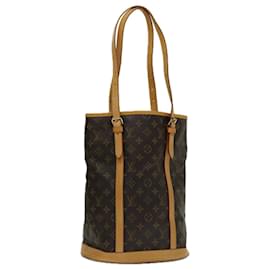 Louis Vuitton-LOUIS VUITTON Monogram Bucket GM Shoulder Bag M42236 LV Auth 67436-Monogram