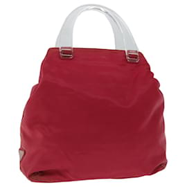 Prada-PRADA Hand Bag Nylon Pink Auth 67235-Pink