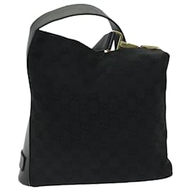 Gucci-gucci GG Canvas Shoulder Bag black 91761 auth 67821-Black