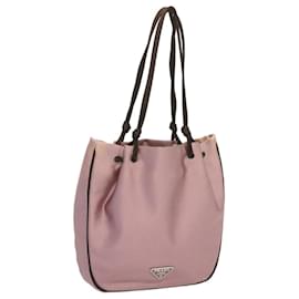 Prada-PRADA Hand Bag Satin Pink Auth 68289-Pink