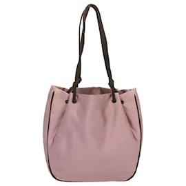 Prada-PRADA Hand Bag Satin Pink Auth 68289-Pink