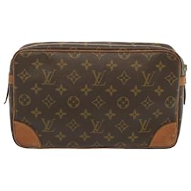 Louis Vuitton-Louis Vuitton Monogram Compiegne 28 Clutch Bag M51845 LV Auth yk11058-Monogram
