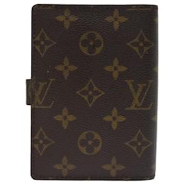 Louis Vuitton-LOUIS VUITTON Monogramm Agenda PM Tagesplaner Cover R.20005 LV Auth th4637-Monogramm