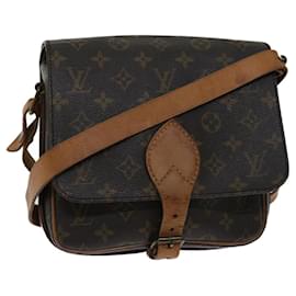 Louis Vuitton-LOUIS VUITTON Monogram Cartouchiere MM Shoulder Bag M51253 LV Auth 68441-Monogram
