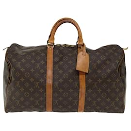 Louis Vuitton-Louis Vuitton-Monogramm Keepall 50 Boston Bag M.41426 LV Auth 55210-Monogramm