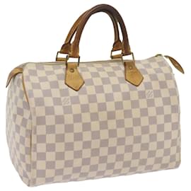 Louis Vuitton-Louis Vuitton Damier Azur Speedy 30 Hand Bag N41533 Auth LV 67835-Autre