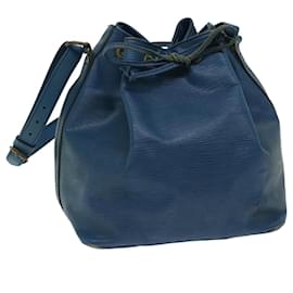 Louis Vuitton-LOUIS VUITTON Epi Petit Noe Bolso de hombro Azul M44105 LV Auth 67965-Azul