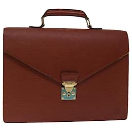 Louis Vuitton-LOUIS VUITTON Epi Serviette Conseiller Briefcase Brown M54423 LV Auth bs12504-Brown