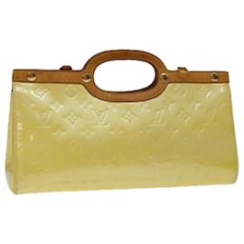 Louis Vuitton-LOUIS VUITTON Monogram Vernis Roxbury Drive Hand Bag Perle M91374 LV Auth 67432-Other