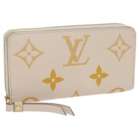 Louis Vuitton-LOUIS VUITTON Monogram Empreinte Zippy Wallet Claim Saffron M80402 auth 67921A-Other,Monogram