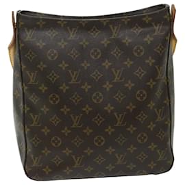 Louis Vuitton-LOUIS VUITTON Monogram Looping GM Sac à bandoulière M51145 Auth LV 67781-Monogramme