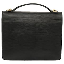 Louis Vuitton-Louis Vuitton Epi Monceau 28 Hand Bag Black M52122 LV Auth 68228-Black