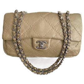Sac à main Chanel Classic Cuir Doré Doré