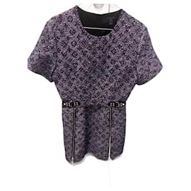Louis Vuitton-Louis Vuitton monogram dress-Dark purple
