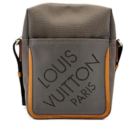Louis Vuitton-Lienzo Citadin 2-Ways Messenger Bag Damier Geant Terre-Castaño