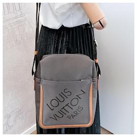Louis Vuitton-Citadin Canvas  2-Ways Messenger Bag Damier Geant Terre-Braun