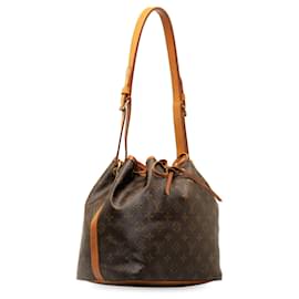 Louis Vuitton-Sac seau marron Louis Vuitton Monogram Petit Noe-Marron