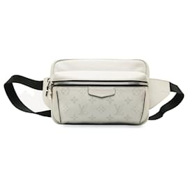Louis Vuitton-White Louis Vuitton Monogram Taigarama Outdoor Bumbag Belt Bag-White