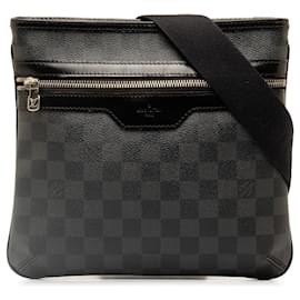 Louis Vuitton-Black Louis Vuitton Damier Graphite Thomas Crossbody Bag-Black