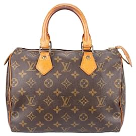 Louis Vuitton-Louis Vuitton Canvas Monogram Speedy 25 handbag-Brown
