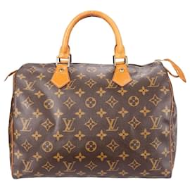 Louis Vuitton-Louis Vuitton Canvas Monogram Speedy 30 handbag-Brown