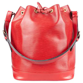 Louis Vuitton-Louis Vuitton Red Epi Leather Sac Noe Grande-Red