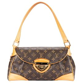 Louis Vuitton-Bolso de hombro Beverly con monograma de lona de Louis Vuitton-Castaño