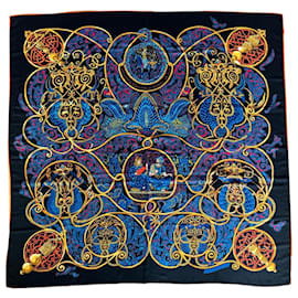 Hermès-Chal de cachemira y seda 140-Multicolor