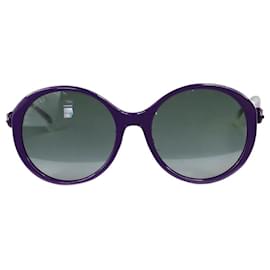 Gucci-Gucci Purple round purple sunglasses - size-Purple