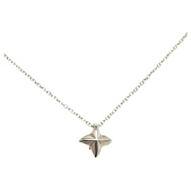 Tiffany & Co-Collar con colgante de cruz de estrella Sirius de plata Tiffany-Plata