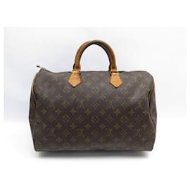 Louis Vuitton-VINTAGE LOUIS VUITTON SPEEDY HANDTASCHE 35 MONOGRAMM M CANVAS41108 Handtasche-Braun
