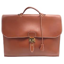 Hermès BORSE PER SPEDIZIONE HERMES 2 BORSA A MANO A SOFFIETTO BARENIA IN PELLE Cammello