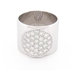 Dinh Van-NEW DINH VAN ANTHEA RING IN WHITE GOLD 18k and diamonds 0.27ct 58 GOLD RING-Silvery