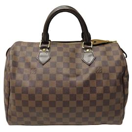 Louis Vuitton-Louis Vuitton Speedy Handbag 30 N41364 IN DAMIER EBENE CANVAS HANDBAG-Brown