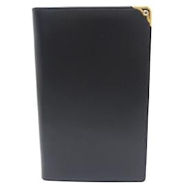Cartier-NEW VINTAGE COVER AGENDA CARTIER MUST DIRECTORY LEATHER LEATHER DIARY HOLDER-Navy blue