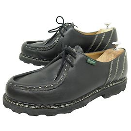 SCARPE PARABOOT DERBY MORZINE 45.5 717301 Scarpe in pelle nera Nero