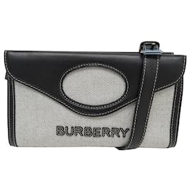 Burberry-NEW BURBERRY TOPSTITCHED MINI CLUTCH HANDBAG 8039506 SHOULDER BAG-Other