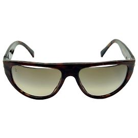 LOUIS VUITTON FALSE SUMMER Z SUNGLASSES0018W BROWN ACETATE + CASE Brown
