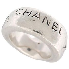 CHANEL CAMBON T RING56 in Sterling Silver 925 27GR SILVER STERLING RING Silvery