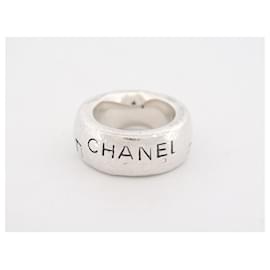 Chanel-ANEL T CHANEL CAMBON56 em prata esterlina 925 27ANEL DE PRATA GR-Prata