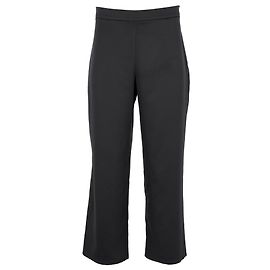 Max Mara Leisure Side Zip Closure Pants aus schwarzem Polyester. Schwarz