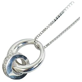 Céline-18k Gold Venetian Chain Daimond Ring Pendant Necklace-Other